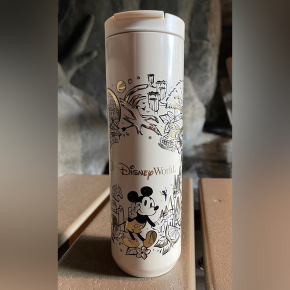 Disney Starbucks Mickey Mouse Tumbler 4 WDW Parks - Picture 5 of 9
